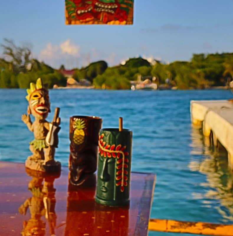 Caye Caulker: Tiki Bar Pontoon Boat Cruise