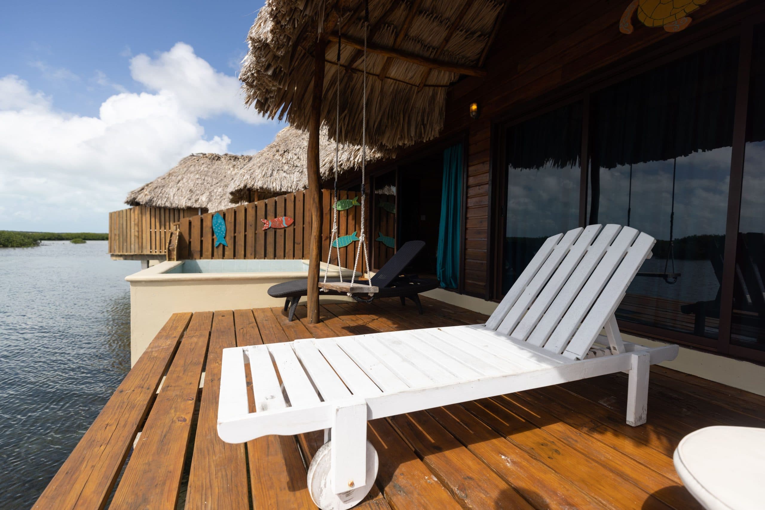 Overwater cabana at Lina Point