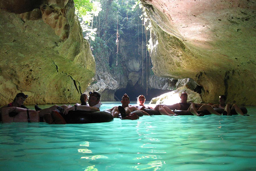Belize Cave Tubing